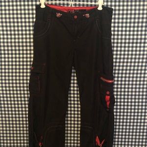 KikGirl Black Goth / Raver Pants Cyber Goth Tripp